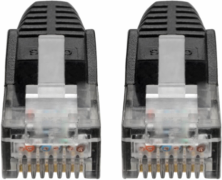 Cat6 Gigabit Ethernet Cable, 6 Inch, UTP, 1 Gbps, Snagless, Black