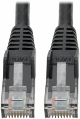 Cat6 Gigabit Ethernet Cable, 6 Inch, UTP, 1 Gbps, Snagless, Black