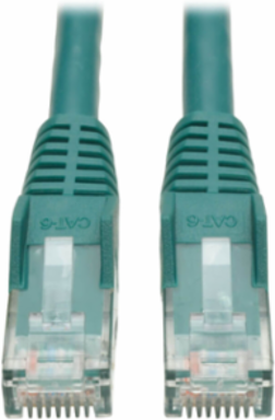 Cat6 Gigabit Snagless Molded UTP Ethernet Cable, 6 Inch, Green, 1 Gbps