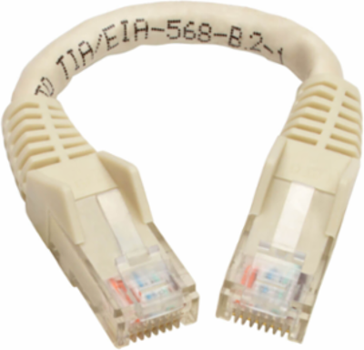 Cat6 Gigabit Snagless Molded UTP Ethernet Cable, 6 Inch, UTP, 1 Gbps