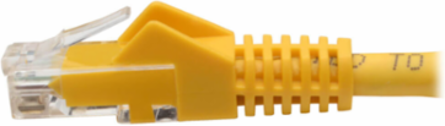 Cat6 Gigabit Snagless Molded Ethernet Cable, 6 Inch, 1 Gbps, UTP, Yellow