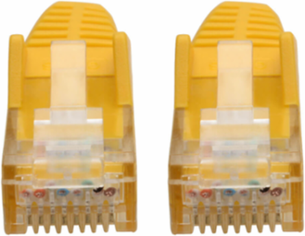 Cat6 Gigabit Snagless Molded Ethernet Cable, 6 Inch, 1 Gbps, UTP, Yellow