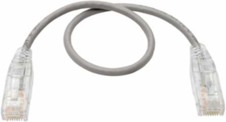 Cat6 Slim RJ45 Ethernet Cable 1 ft, 1 Gbps, Gray
