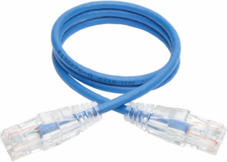 Cat6 Gigabit Ethernet Cable, 1 Gbps, 28 AWG, 2 ft., Blue, Snagless