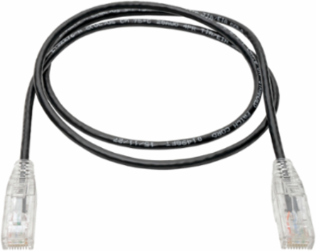 Cat6 Gigabit Snagless UTP Ethernet Cable RJ45 3 Ft, Black, 1 Gbps