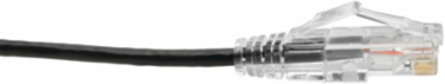 Cat6 Gigabit Snagless Molded Slim UTP Ethernet Cable 6 ft, Black, 1 Gbps