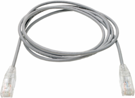Cat6 Gigabit Slim UTP Ethernet Cable 6 ft. Gray, 1 Gbps, Snagless RJ45
