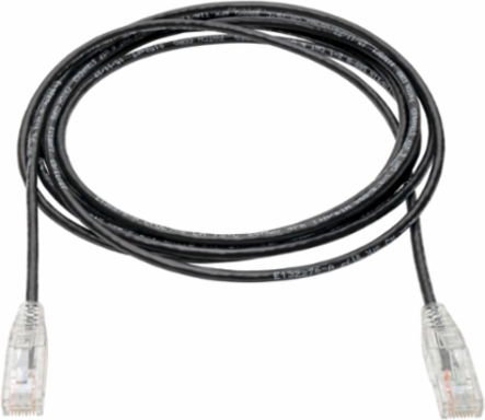 Cat6 Gigabit Ethernet Cable, 1 Gbps, 15 ft, Snagless, Black