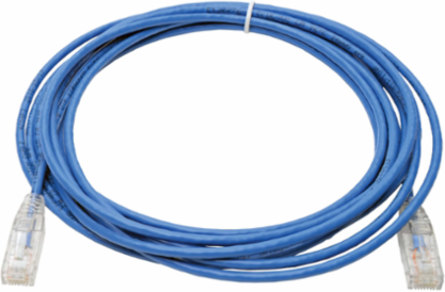 Cat6 Gigabit Snagless Slim Ethernet Cable, 15 ft., UTP, 1 Gbps, Blue