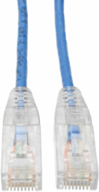 Cat6 Gigabit Snagless Slim Ethernet Cable, 15 ft., UTP, 1 Gbps, Blue
