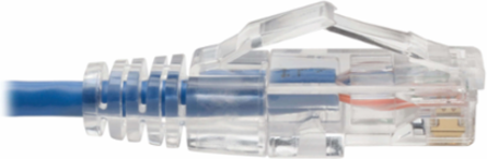 Cat6 Gigabit UTP Ethernet Cable, 8 Inch, Snagless, Blue, 1 Gbps