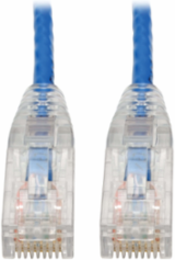 Cat6 Gigabit UTP Ethernet Cable, 8 Inch, Snagless, Blue, 1 Gbps