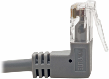 Right Angle Cat6 Snagless Molded Ethernet Cable 2 Ft, UTP, 1 Gbps