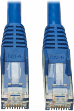 Cat6 UTP Ethernet Cable, 3 ft, PoE, Gigabit, Snagless, CMR-LP, Blue