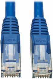 Cat6 UTP Ethernet Cable, 3 ft, PoE, Gigabit, Snagless, CMR-LP, Blue