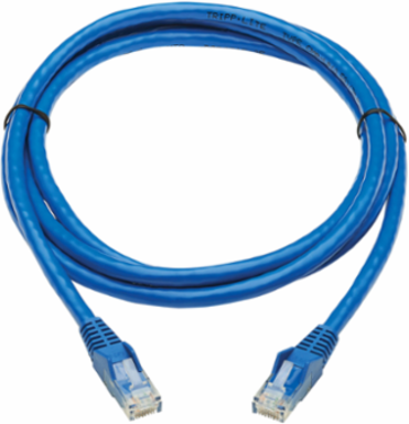 Cat6 UTP Ethernet Cable 6 ft, PoE, Snagless, CMR-LP, Blue