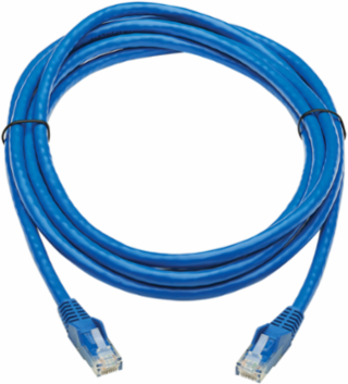 Cat6 UTP Ethernet Cable, 10 ft., PoE, Snagless, CMR-LP, Blue