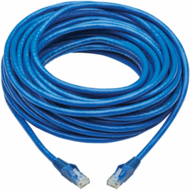 Cat6 UTP Ethernet Cable 50 ft, Gigabit, PoE, Snagless, CMR-LP, Blue