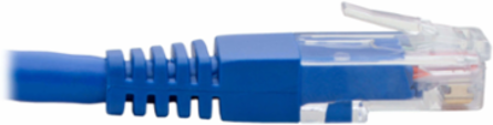 Down-Angle Cat6 UTP Ethernet Cable, 1 ft, 1 Gbps, Blue