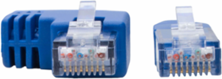 Cat6 Left-Angle Ethernet Cable 1 ft. 1 Gbps UTP Blue
