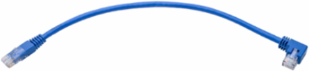 Cat6 Left-Angle Ethernet Cable 1 ft. 1 Gbps UTP Blue