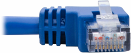 Cat6 Left-Angle Ethernet Cable 1 ft. 1 Gbps UTP Blue