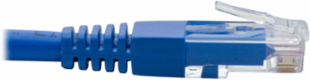 Cat6 Left-Angle Ethernet Cable 1 ft. 1 Gbps UTP Blue