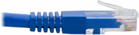 Right-Angle Cat6 Gigabit Ethernet Cable 1 ft, Blue, 1Gbps UTP