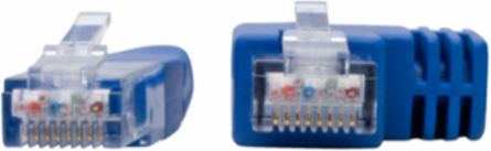 Right-Angle Cat6 Gigabit Ethernet Cable 1 ft, Blue, 1Gbps UTP