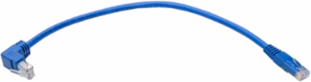 Up-Angle Cat6 UTP Ethernet Cable, RJ45 M to RJ45 M, 1 ft., Blue, 1 Gbps