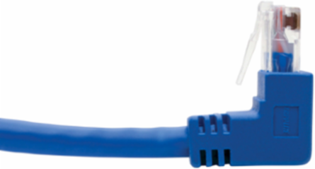 Cat6 Gigabit Ethernet Cable, 3 ft, Up/Down-Angle RJ45, UTP, 1 Gbps