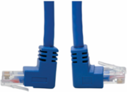 Cat6 Gigabit Ethernet Cable, 5 ft, UTP, Blue, RJ45 Up/Down-Angle