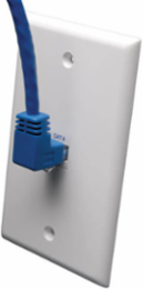 Up-Angle Cat6 Gigabit UTP Ethernet Cable, 10 ft, Blue, Stranded, UTP