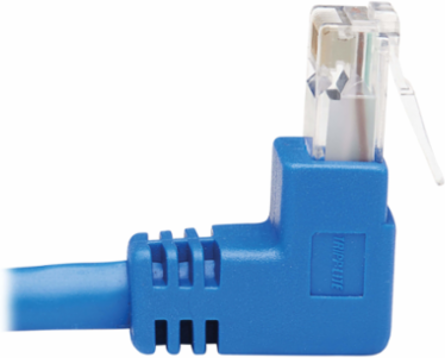 Up-Angle Cat6 Ethernet Cable 20 ft, RJ45 M to RJ45 M, 1Gbps, Blue