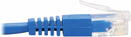 Cat6 Gigabit Ethernet Cable 2 ft, Blue, Down-Angle RJ45 M to M, 1 Gbps