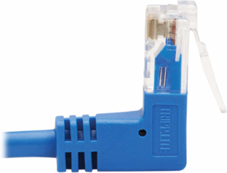 3 Ft. Up/Down-Angle Cat6 Gigabit Ethernet Cable, UTP, Blue, 1 Gbps