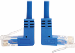 Up/Down-Angle Cat6 Gigabit Slim UTP Ethernet Cable, 5 Ft, Blue, 1Gbps