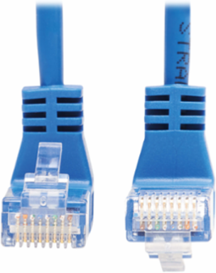 Cat6 Gigabit Molded Slim UTP Ethernet Cable, 7 ft, Up/Down-Angle, 1 Gbps