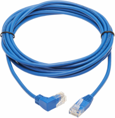 Up-Angle Cat6 Gigabit Slim UTP Ethernet Cable 10 ft, Blue, 1 Gbps