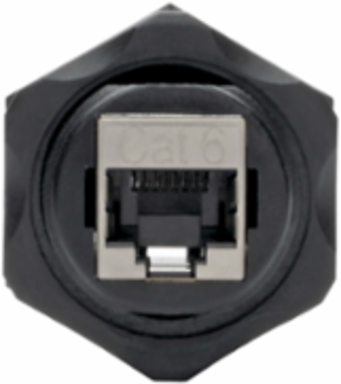 RJ45 Bulkhead Coupler, Cat5/Cat6, Shielded, IP68, Lifetime Warranty