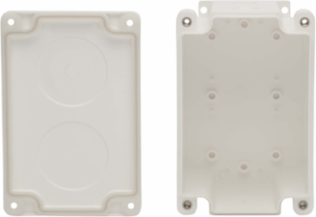 Waterproof Electrical Junction Box, Surface Mount, Single Gang, IP68, White