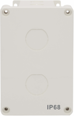 Waterproof Electrical Junction Box, Surface Mount, Single Gang, IP68, White