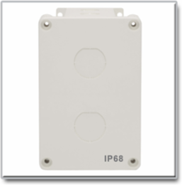 Waterproof Electrical Junction Box, Surface Mount, Single Gang, IP68, White