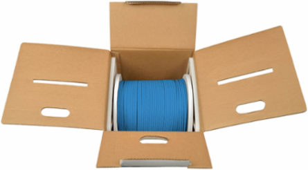 Cat6 Gigabit Bulk UTP Solid PVC Cable 1000 ft., Blue, CMR, 1Gbps