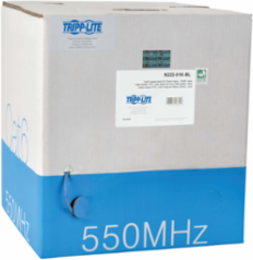 Cat6 Gigabit Bulk UTP Solid PVC Cable 1000 ft., Blue, CMR, 1Gbps