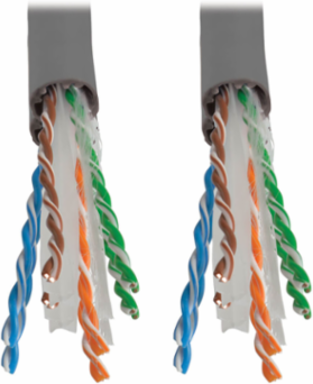 Cat6 Gigabit 1000 ft UTP Solid PVC Cable, Gray, 1Gbps, CMR