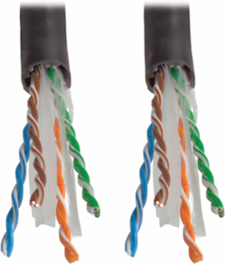 Cat6 Gigabit Plenum-Rated CMP Cable, 1000 ft, 23 AWG, UTP, 1 Gbps