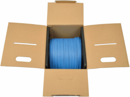 Cat6 Gigabit 1000 ft Bulk UTP Solid-Core Plenum-Rated Cable, 23 AWG