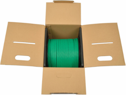 1000 ft Cat6 Gigabit Solid-Core Plenum-Rated UTP Cable, Green, 550 MHz/1 Gbps