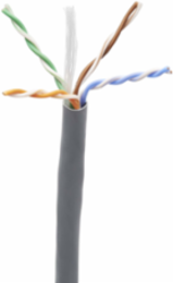 Cat6 Ethernet Cable 1000 ft, CMP-LP 0.5A Plenum, 100W PoE, Solid 23 AWG